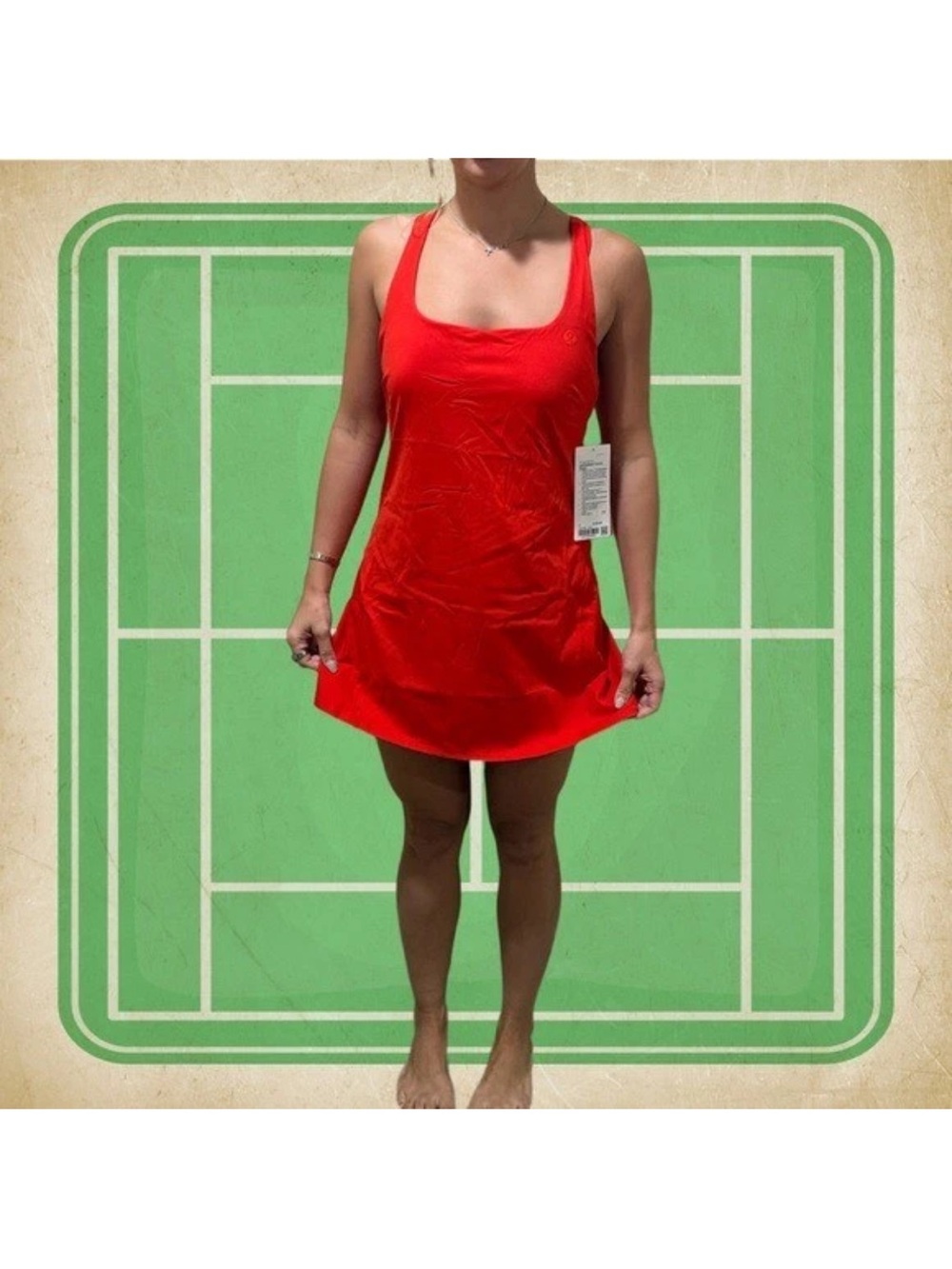lululemon athletica Bright Red Athletic Dress